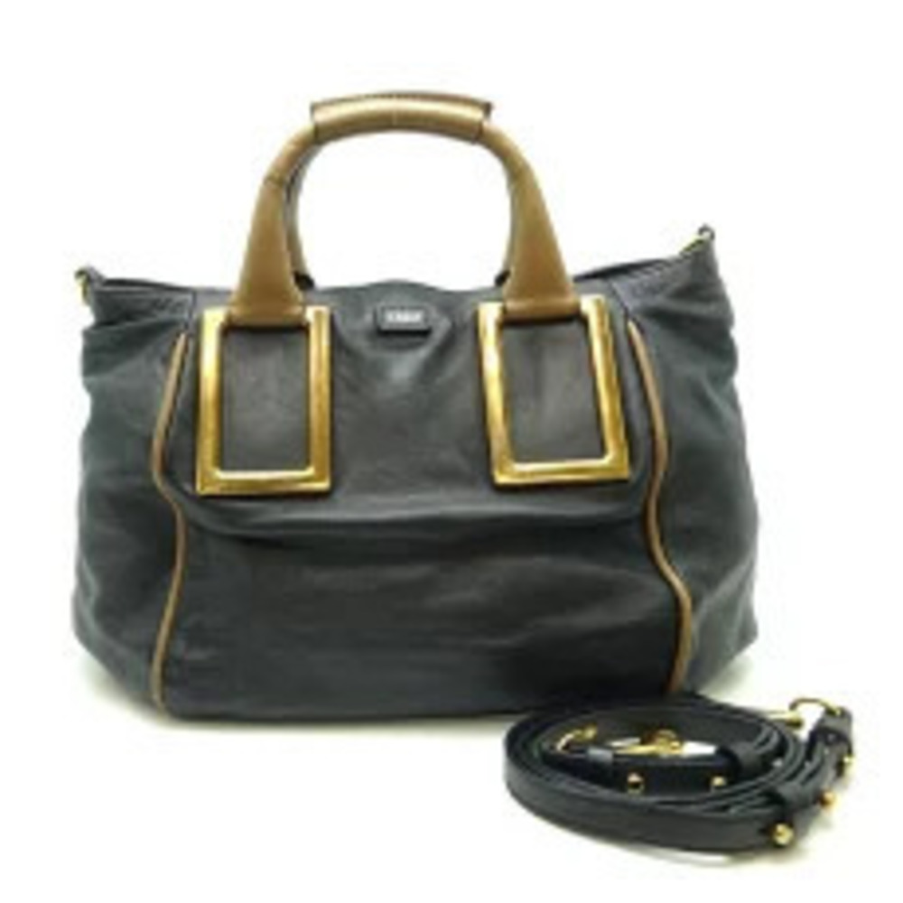 Chloe Ethel Bag Handbag Leather Black